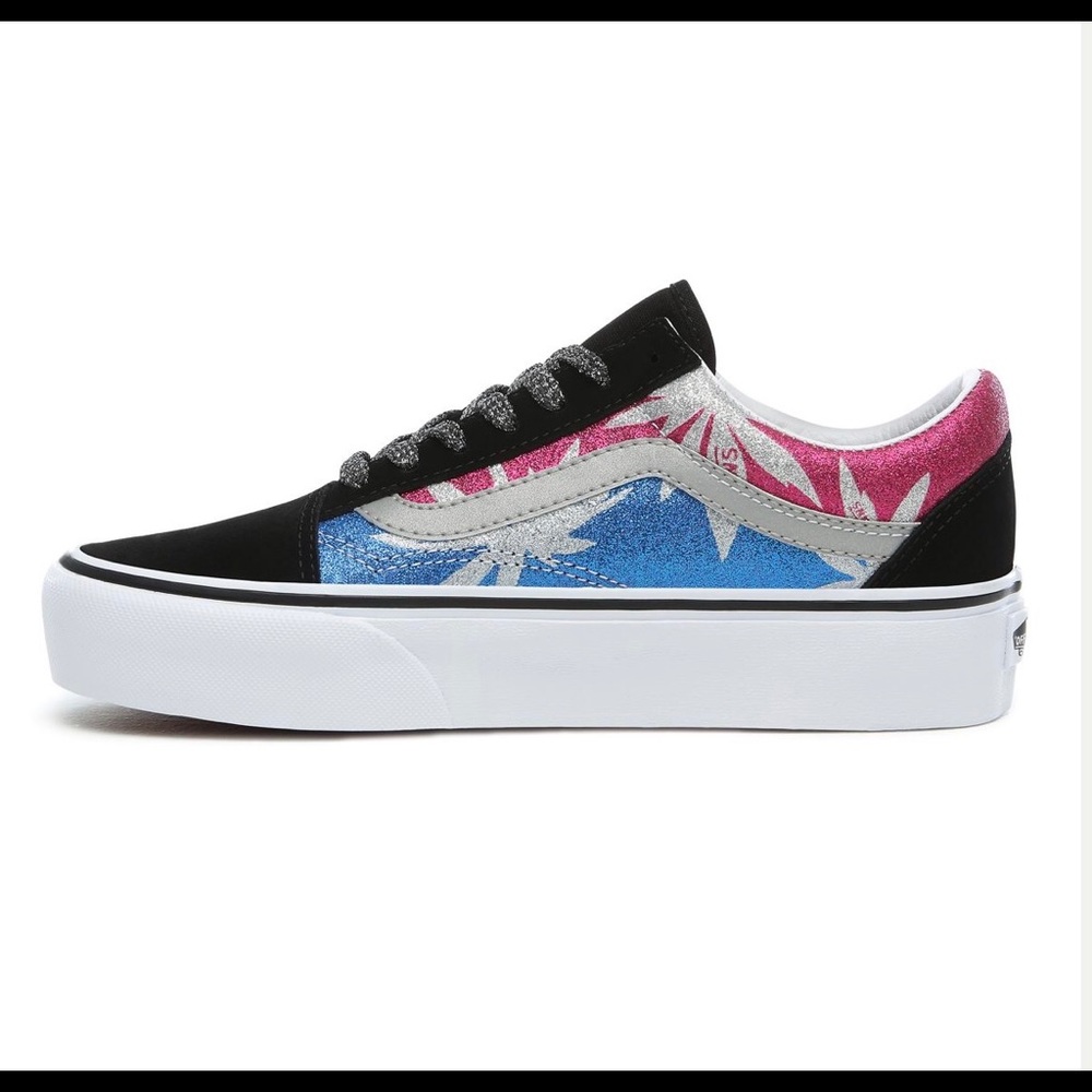 New Vans After Dark Old Skool Platform Shoes, size 7
